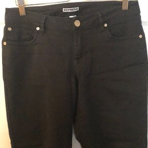 Express black skinny jeans - size 8